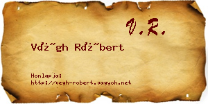 Végh Róbert névjegykártya